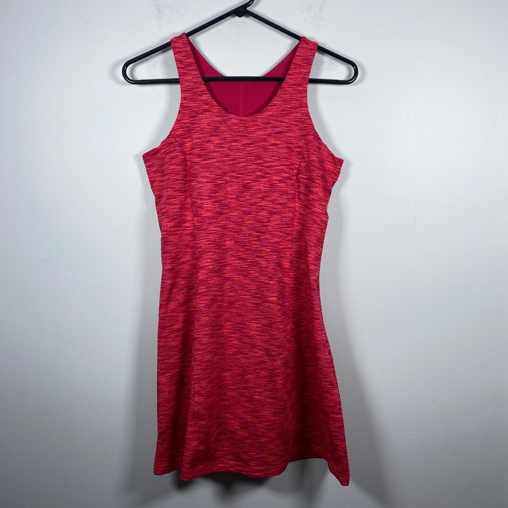 Outdoor Voices Circle Back Exercise Dress M Pink Rose Garden Built in Shorts Gym